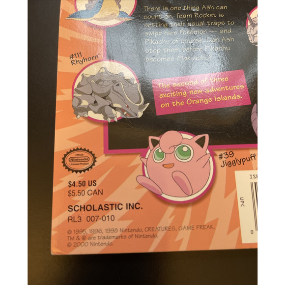 1999 Lot of 2 Books Pokemon Night In The Haunted Tower #4 #10 Secret of the Pink - Picture 7 of 8